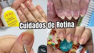 Cuidados de Rotina Unhas e Cutículas SEM Alicate e Removendo Descamação