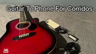 Ashthorpe Full-Size Cutaway Thinline Acoustic-Electric Guitar to Phone Affordable Easy Interface