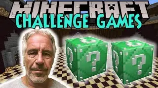 Minecraft: JEFFREY EPSTEIN CHALLENGE GAMES - Lucky Block Mod - Modded Mini-Game