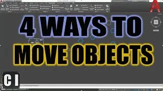 AutoCAD How to Move Objects - 4 Quick Tips to Save Time | 2 Minute Tuesday