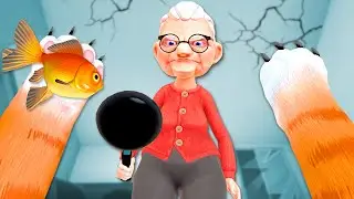 CAT DESTROYS GRANNY'S HOUSE! (I Am Cat VR)