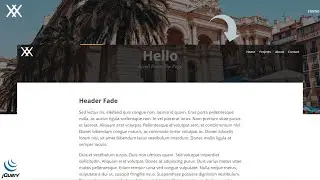 Header Fade On Scroll Using jQuery HTML & CSS | CodeExpress