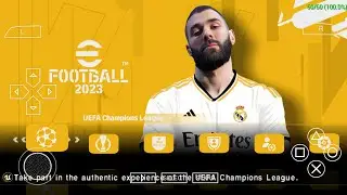 eFootball PES 2023 PPSSPP Update Kits 2023 & Transfers English Commentary Graphics HD Camera PS5