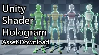 Unity VFX - Shader Hologram Effect - Downloadable