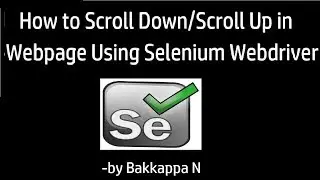 How to Scroll in Selenium WebDriver Using Java Script