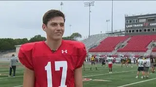 Nate Yarnell leads Lake Travis Cavaliers to win in his first start | KVUE