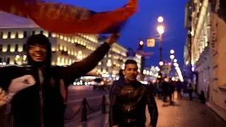 Россия-Испания. Невский проспект празднует победу 2018г. Исторические кадры