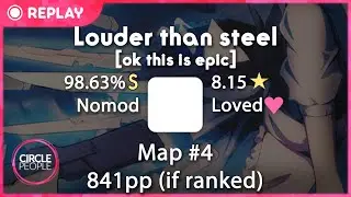 osu! | jot_bab | ryu5150 - Louder than steel [ok this is epic] 98.63% 841pp if ranked