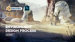 Desert - Environment Design Process in Blender 2.93 | Concept Art