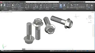 How to make Flange Bolt In AutoCAD