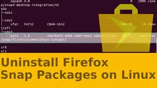 Completely remove firefox snap package | Unable to uninstall firefox | Ubuntu Tutorial