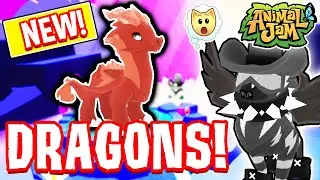 *NEW* DRAGONS IN ANIMAL JAM! *FIRST LOOK*