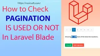 How to check if pagination is used or not in laravel | #pagination #laravel