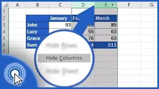 How to Hide Columns in Excel