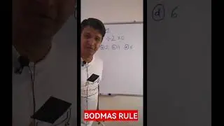 BODMAS or BIDMAS Rule #shorts #shortvideo