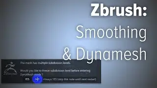 Zbrush: Smoothness and Dynamesh