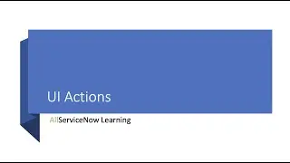 UI Actions | How to make the save button visible