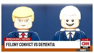 2024 Presidential Debate but in LEGO