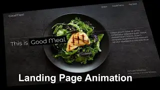 Landing page animation | html css | 2022