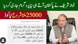 Nawaz Sharif program 25000 online apply 2024 | Nawaz Sharif program online Registration start | 8171