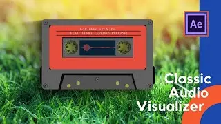 Classic Cassette Audio Visualizer in After Effects - After Effects Tutorial ||  Easy method.