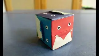 Кубик оригами из бумаги с пингвинами | How to make an origami paper cube