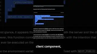 Know This About Next.js Server-Only Code! #nextjs #reactjs #webdevelopment