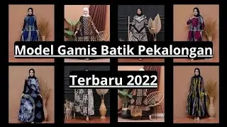 Model Gamis Batik Pekalongan Terbaru 2022.