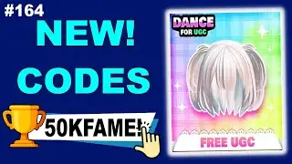 *NEW* ALL WORKING DANCE FOR UGC CODES TODAY - ROBLOX DANCE FOR UGC CODES #164