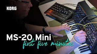 Unboxing the Korg MS-20 mini! - your first five minutes