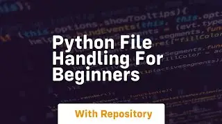 Python file handling for beginners