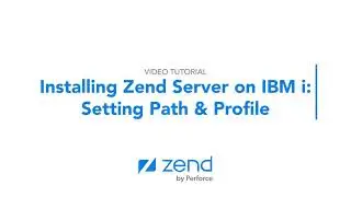 Installing Zend Server on IBM i  - Setting Path, Profile and Installing Zend Server