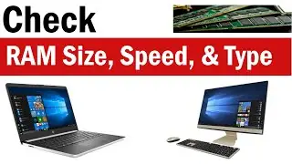 How to Check RAM Size, Speed, & Type | How To Check RAM Size Windows 10 | How to Check RAM Speed