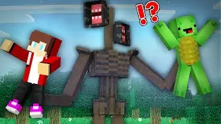 JJ and Mikey VS SIREN HEAD CHALLENGE in Minecraft Maizen