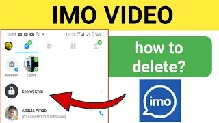 How to delete IMO secret Chat