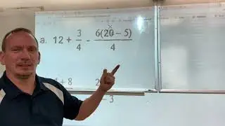 Doing algebra using fraction operation steps