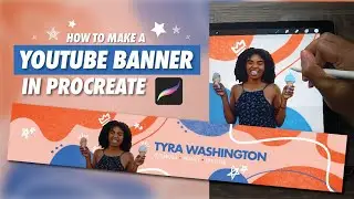 How to Make a YOUTUBE BANNER using Procreate | Step by Step Tutorial