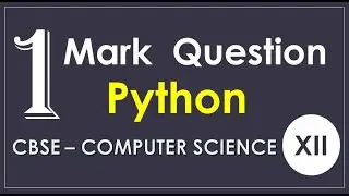 Important one mark questions | Dictionary and List | Class 12 | Computer Science | CBSE #python