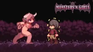 Monsters'n Girls - Boss Fight - Game Over - PC Gameplay