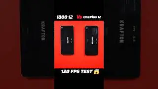 TWO BEST 120 FPS GAMING PHONE 😱 | ONEPLUS 12 VS IQOO 12 BGMI TEST #shorts #ytshorts #bgmi120fps