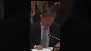 Korea UN ambassador struggles to hold the tears while talking about Israeli hostage
