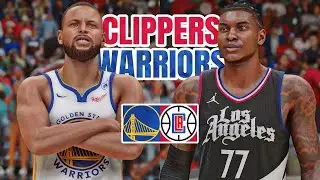 NEW LOOK WARRIORS vs NEW LOOK CLIPPERS | NBA 2K24 (PS5)