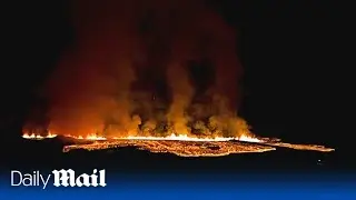 LIVE: Volcano erupts in southwest Iceland