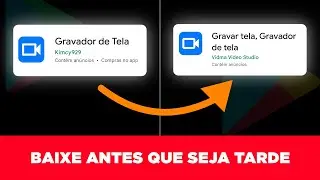 Melhor Gravador de Tela Android 4K Saindo da Google Play???