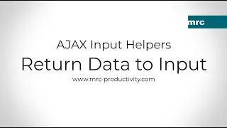 AJAX Return Data to Input