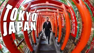 A Rare Japan Shrine Walk | One Morning in Tokyo - Tokyo Lens 360 VR