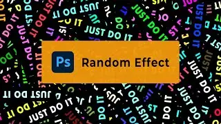 Photoshop Tutorial How to Make This Random Text Background Effect