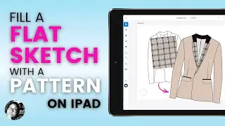 Fill a Flat Sketch with pattern in Photoshop or Illustrator on iPad