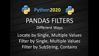 Pandas filter dataframe | Filter Dataframe by Column Values | Dataframe Select Rows By Column Values