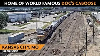 Kansas City (Doc's Caboose), Missouri, USA | Virtual Railfan LIVE !